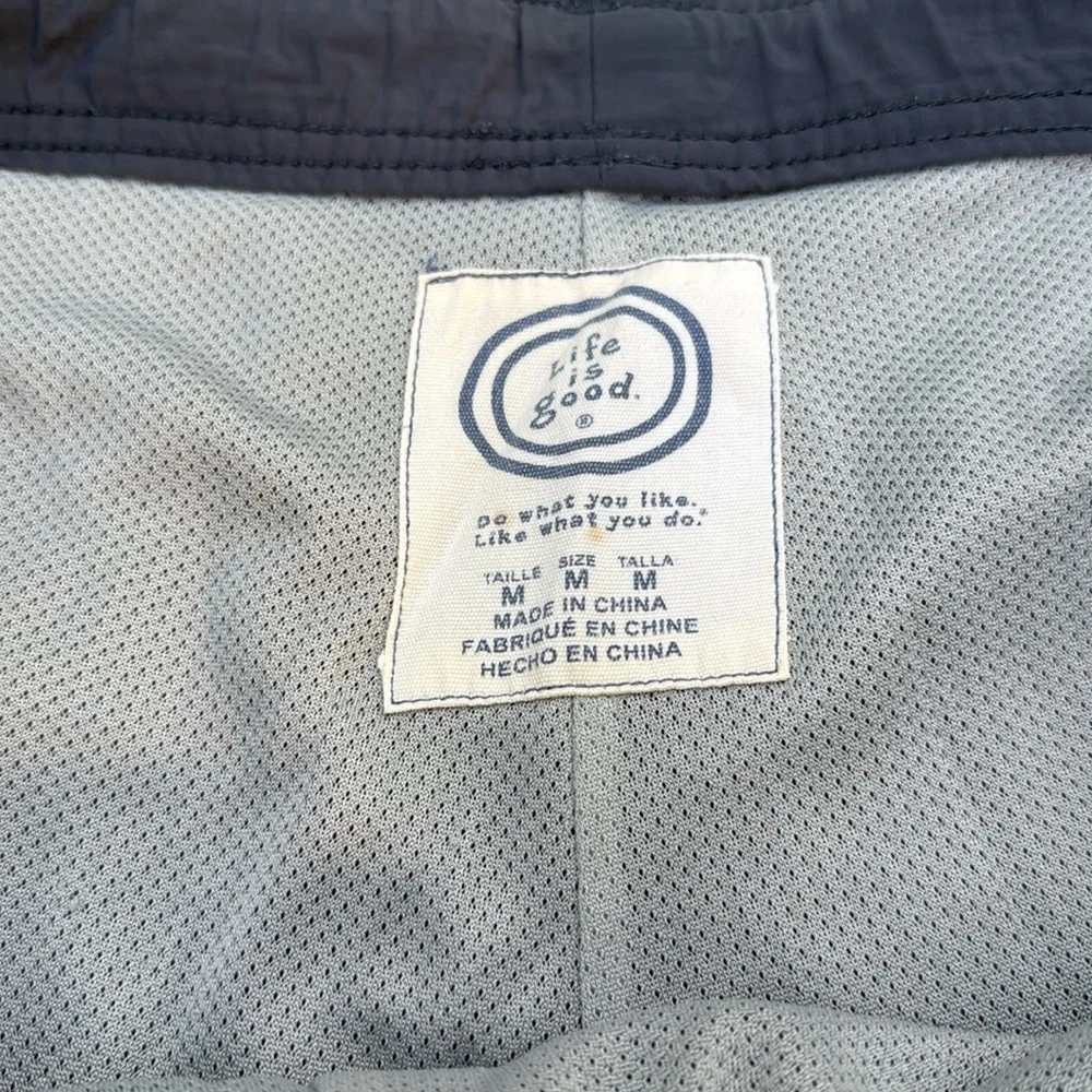 Life Is Good Men's Hybrid Shorts - Dark Gray with White Accents